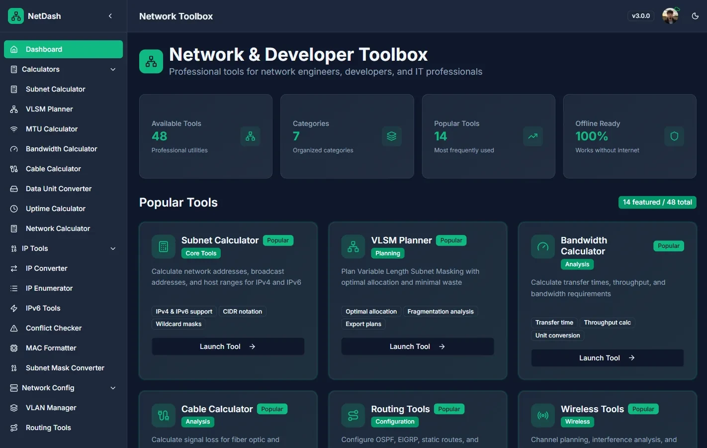 Netdash screenshot